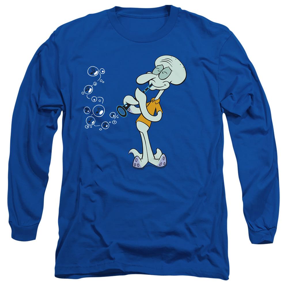 Royal Blue - Side - SpongeBob SquarePants Unisex Adult Squidward´s Clarinet T-Shirt