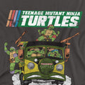 Charcoal - Side - Teenage Mutant Ninja Turtles Unisex Adult Van T-Shirt