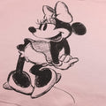 Dusky Pink - Side - Disney Womens-Ladies Minnie Mouse Sketch Crop Sweatshirt