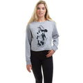 Grey - Lifestyle - Disney Womens-Ladies Minnie Mouse Sketch Crop Sweatshirt