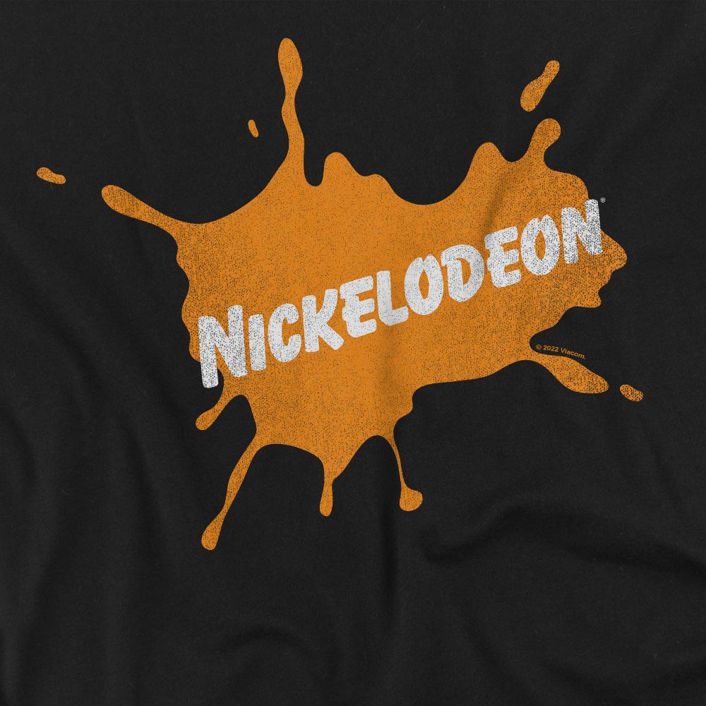 Black - Back - Nickelodeon Unisex Adult Retro Burst Logo T-Shirt