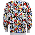 Light Grey - Back - Disney Womens-Ladies Fun Time Mickey & Minnie Mouse Sweatshirt