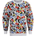 Light Grey - Front - Disney Womens-Ladies Fun Time Mickey & Minnie Mouse Sweatshirt