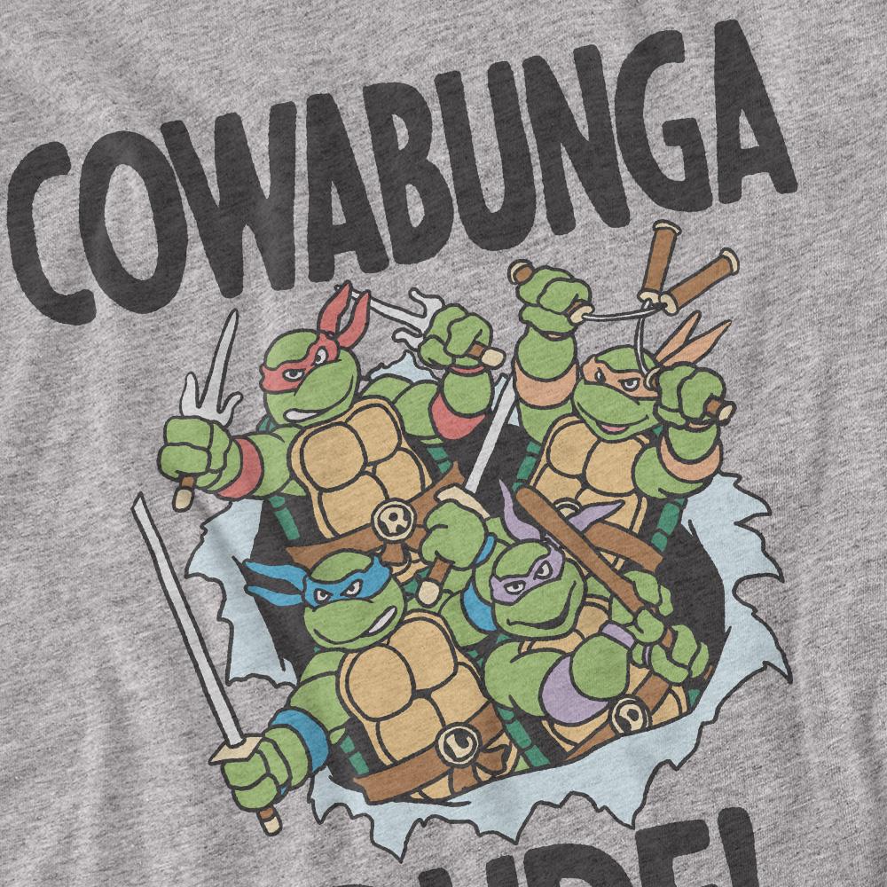 Sport Heather - Back - Teenage Mutant Ninja Turtles Unisex Adult Cowabunga Dude T-Shirt
