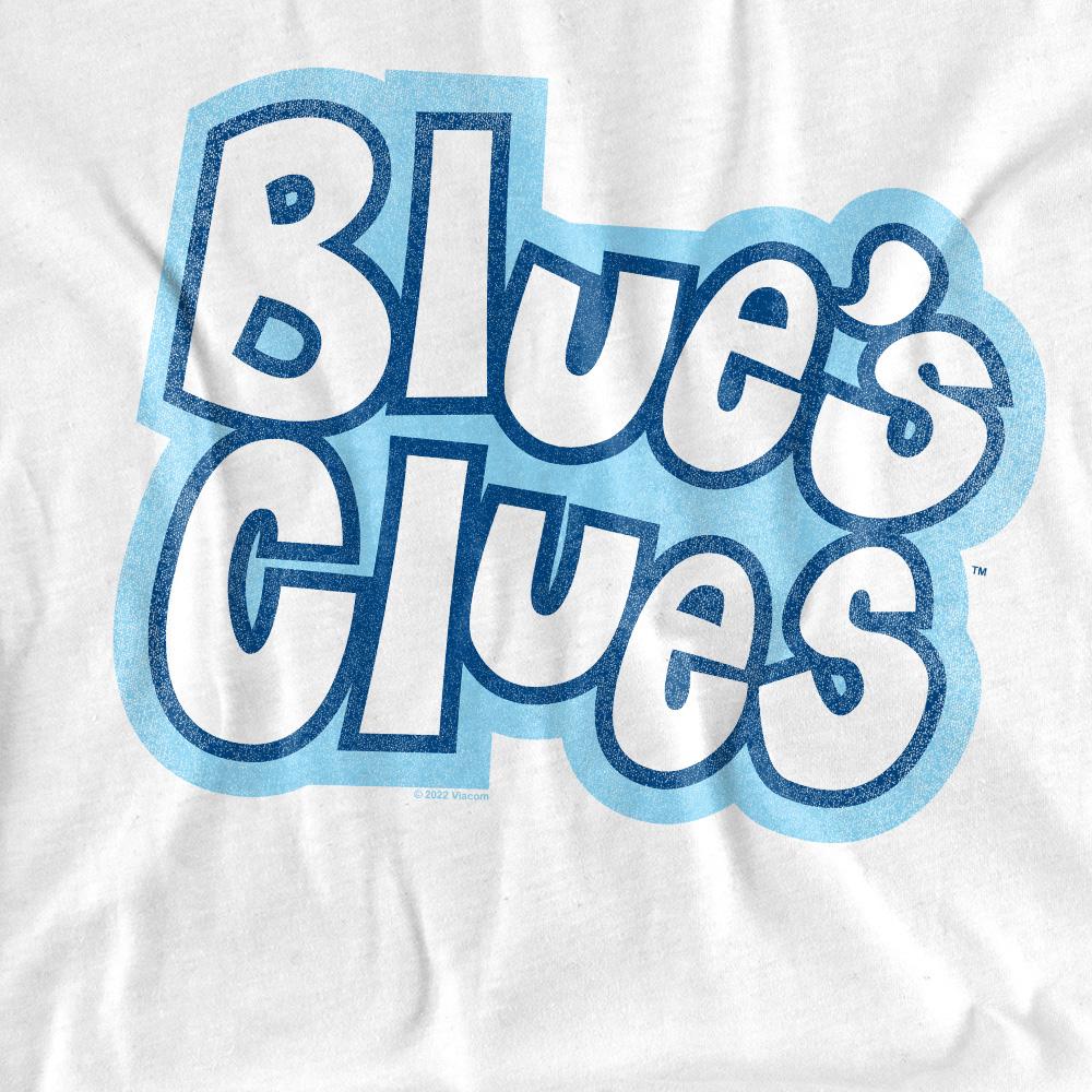 White - Back - Blue´s Clues Unisex Adult Vintage Logo T-Shirt