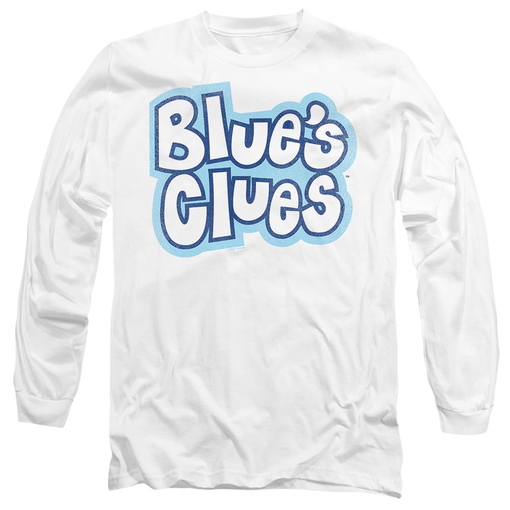 White - Side - Blue´s Clues Unisex Adult Vintage Logo T-Shirt