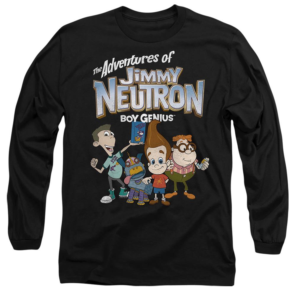 Black - Side - Jimmy Neutron Unisex Adult Group T-Shirt