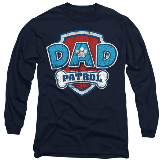 Navy - Front - Paw Patrol Unisex Adult Dad Patrol Fathers Day T-Shirt