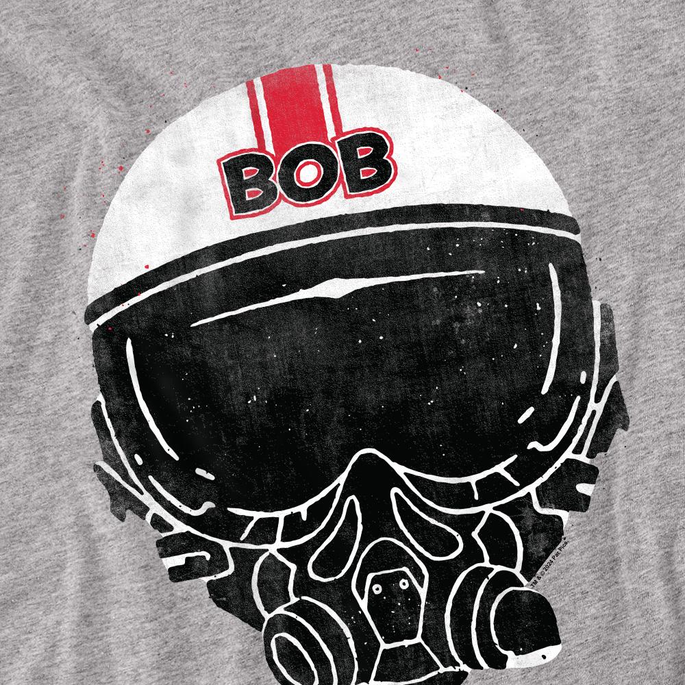 Sport Heather - Back - Top Gun Unisex Adult Bob Helmet T-Shirt