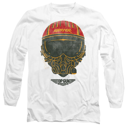 White - Side - Top Gun Unisex Adult Rooster Helmet T-Shirt