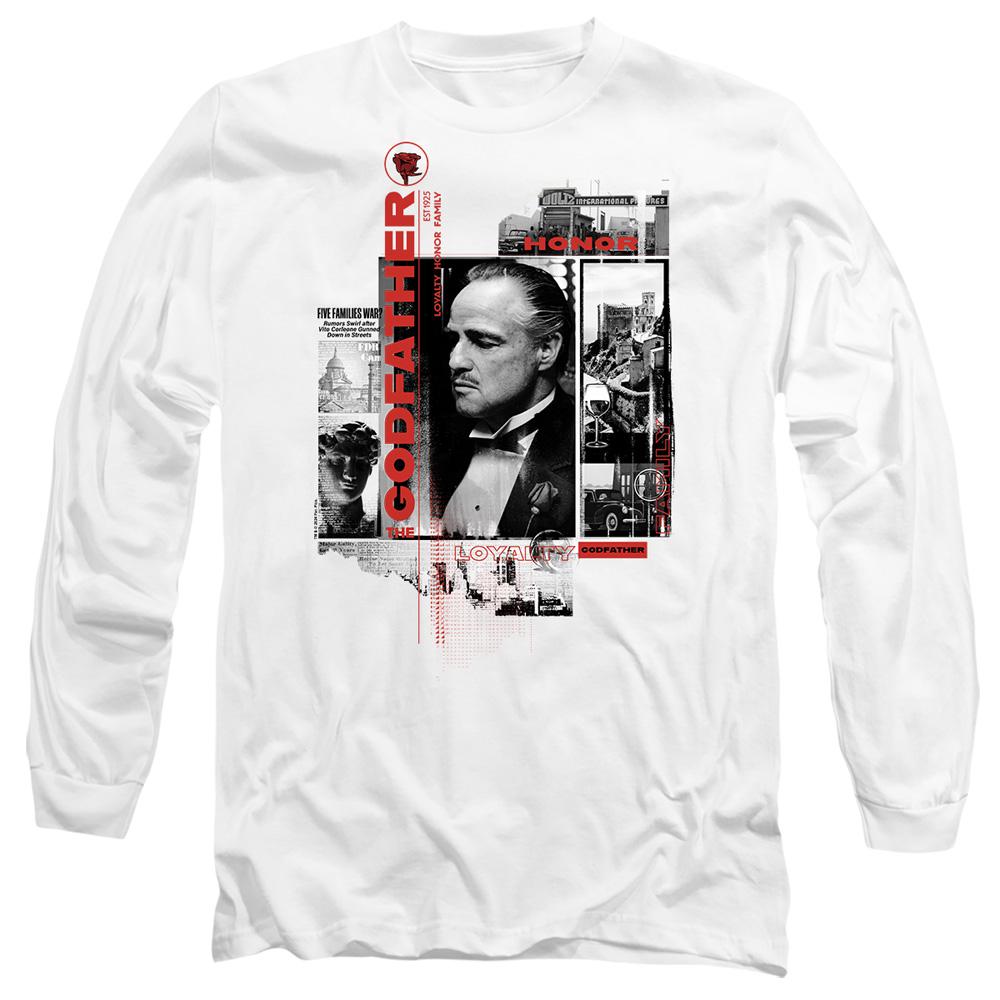 White - Side - The Godfather Unisex Adult Don Vito Corleone Collage T-Shirt