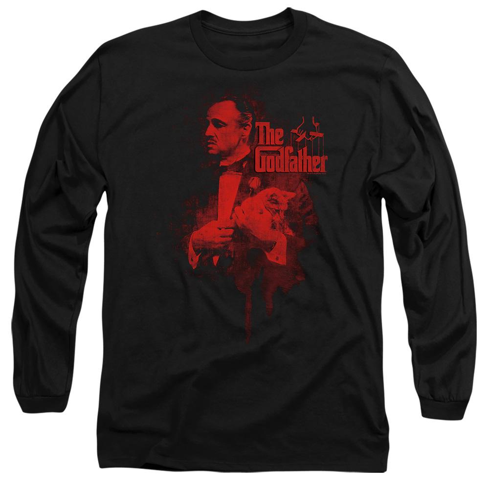 Black - Side - The Godfather Unisex Adult Don Vito Corleone Drip T-Shirt