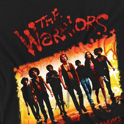 Black - Back - The Warriors Unisex Adult One Gang T-Shirt