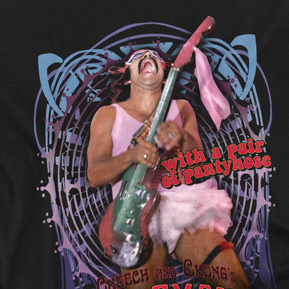 Black - Back - Cheech & Chong Unisex Adult Up In Smoke Pantyhose T-Shirt