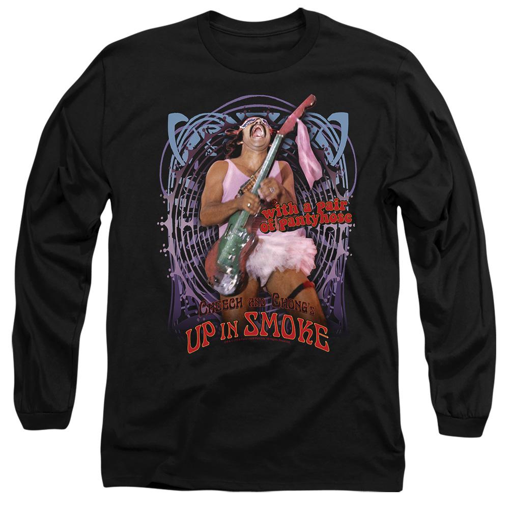Black - Side - Cheech & Chong Unisex Adult Up In Smoke Pantyhose T-Shirt