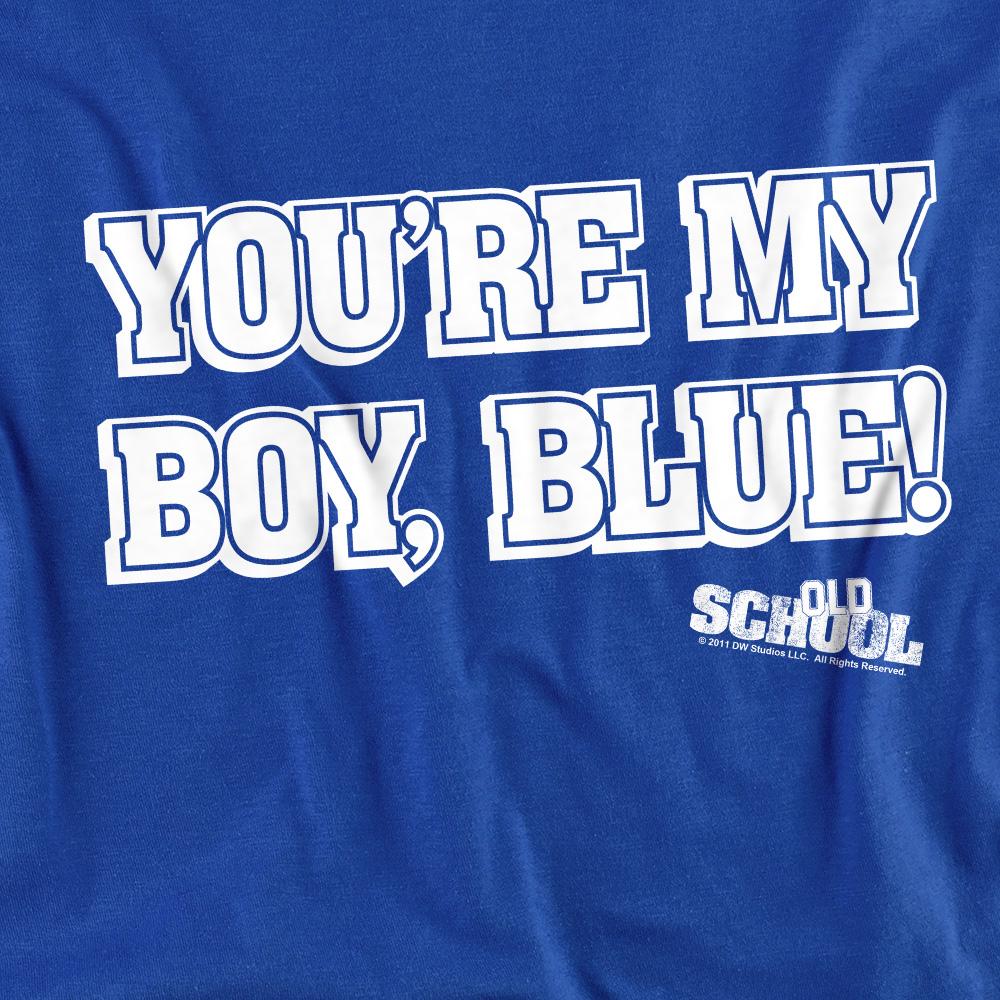 Royal Blue - Back - Old School Unisex Adult My Boy Blue T-Shirt