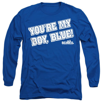 Royal Blue - Side - Old School Unisex Adult My Boy Blue T-Shirt