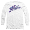 White - Side - Flashdance Unisex Adult Logo T-Shirt