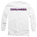 White - Side - Zoolander Unisex Adult Logo T-Shirt