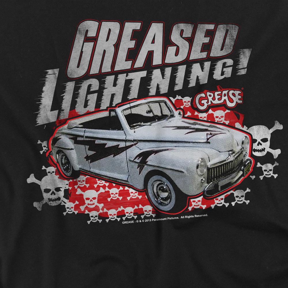 Black - Back - Grease Unisex Adult Greased Lightening T-Shirt