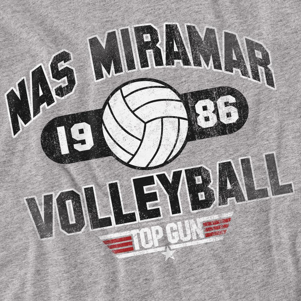 Sport Heather - Back - Top Gun Unisex Adult Nas Miramar Volleyball T-Shirt