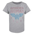 Sports Grey - Front - Wonder Woman Womens-Ladies Stars Cotton T-Shirt