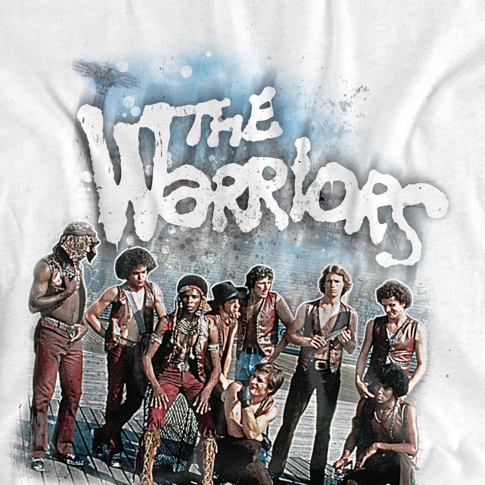 White - Back - The Warriors Unisex Adult Amusement T-Shirt