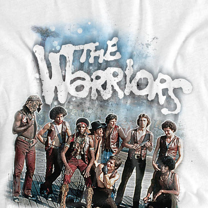 White - Back - The Warriors Unisex Adult Amusement T-Shirt