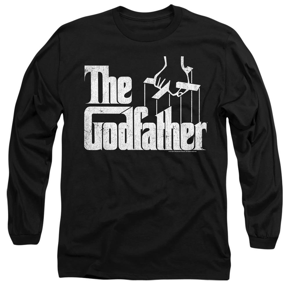 Black - Front - The Godfather Unisex Adult Logo T-Shirt