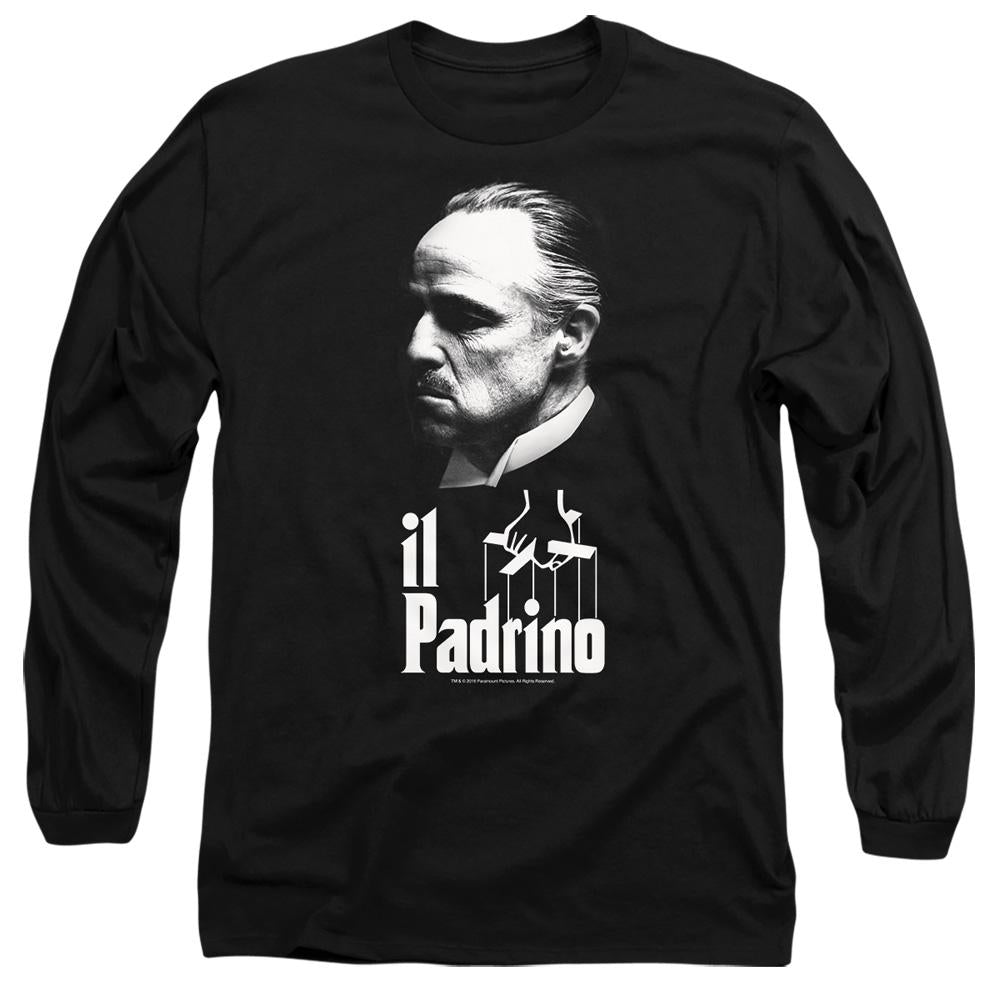 Black - Front - The Godfather Unisex Adult Il Padrino T-Shirt