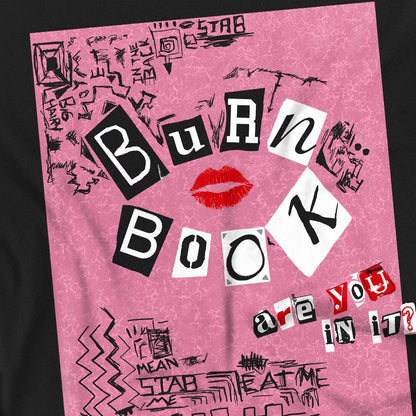 Black - Back - Mean Girls Unisex Adult Burn Book T-Shirt
