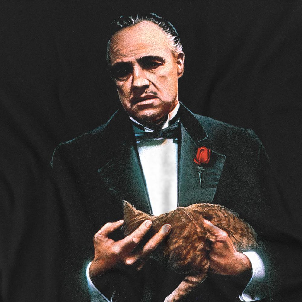 Black - Back - The Godfather Unisex Adult Painted Poster T-Shirt