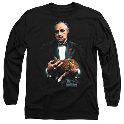 Black - Side - The Godfather Unisex Adult Painted Poster T-Shirt