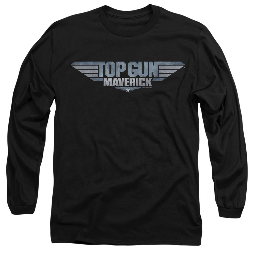 Black - Front - Top Gun: Maverick Unisex Adult Logo T-Shirt