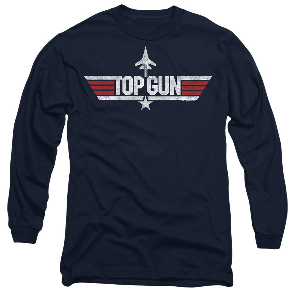 Navy - Front - Top Gun Unisex Adult Logo T-Shirt