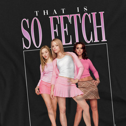 Black - Back - Mean Girls Unisex Adult So Fetch 90s T-Shirt