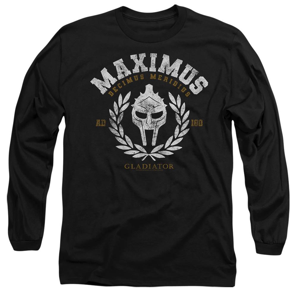 Black - Side - Gladiator Unisex Adult Academy Wreath T-Shirt