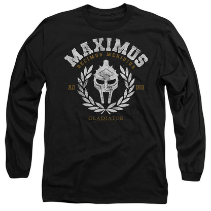 Black - Side - Gladiator Unisex Adult Academy Wreath T-Shirt