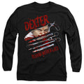 Black - Front - Dexter Unisex Adult Blood Never Lies T-Shirt