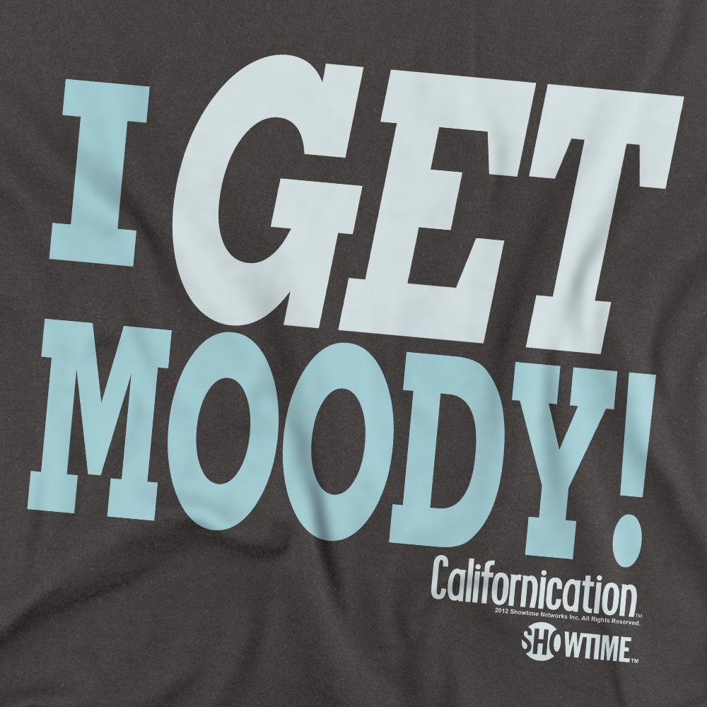 Charcoal - Back - Californication Unisex Adult I Get Moody T-Shirt