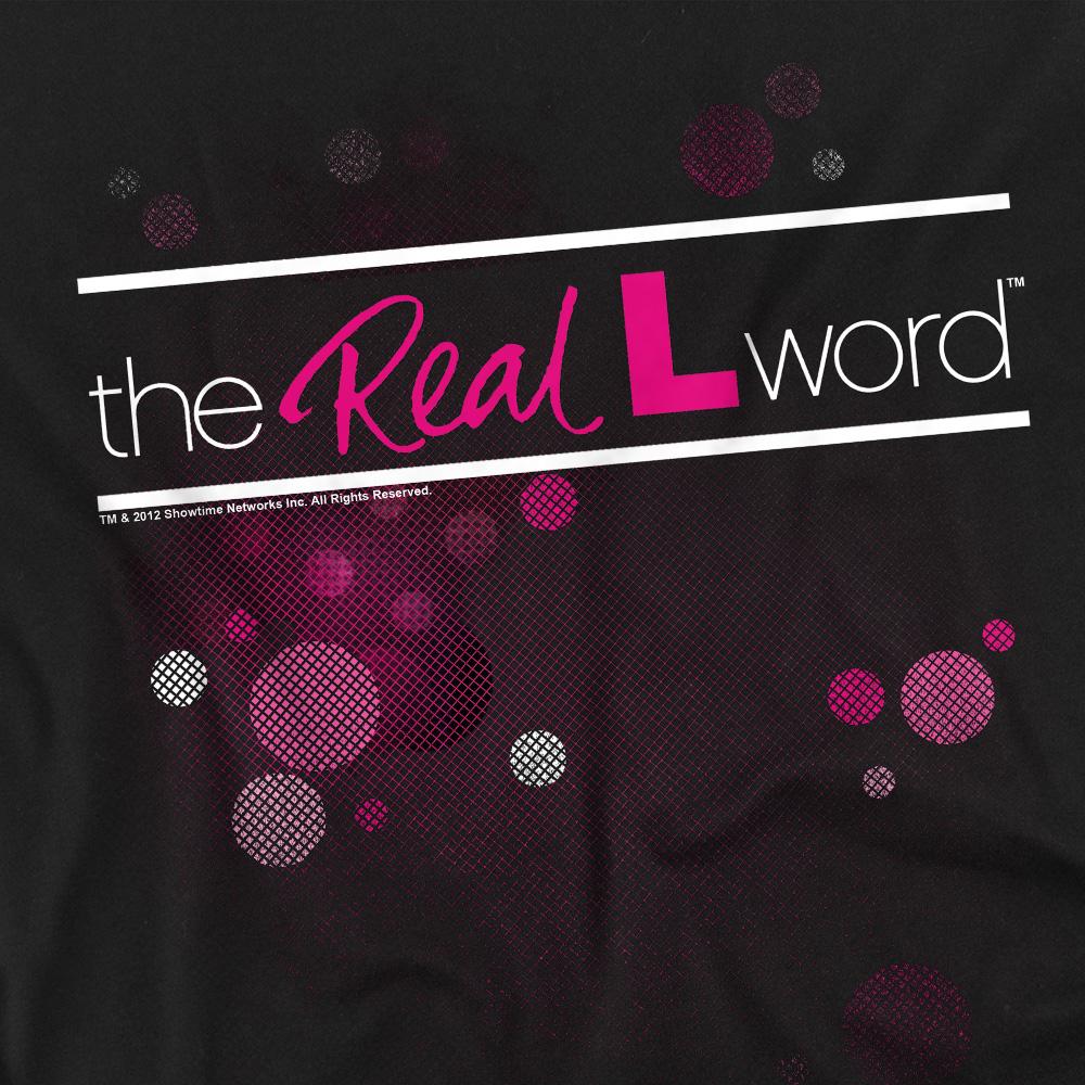 Black - Back - The Real L Word Unisex Adult Flashy Logo T-Shirt