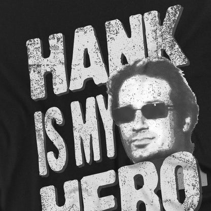 Black - Back - Californication Unisex Adult Hank Is My Hero T-Shirt