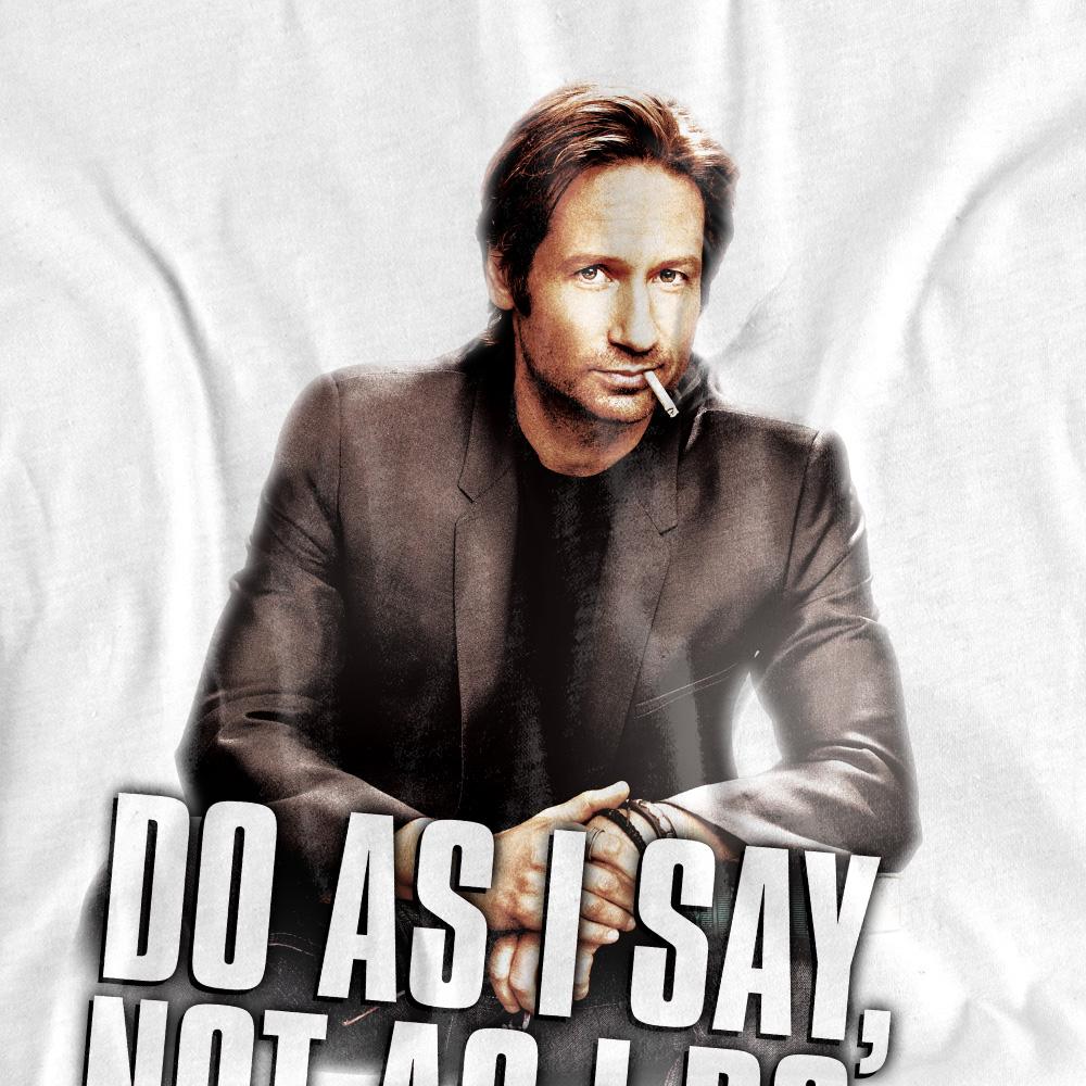 White - Back - Californication Unisex Adult Do As I Say T-Shirt
