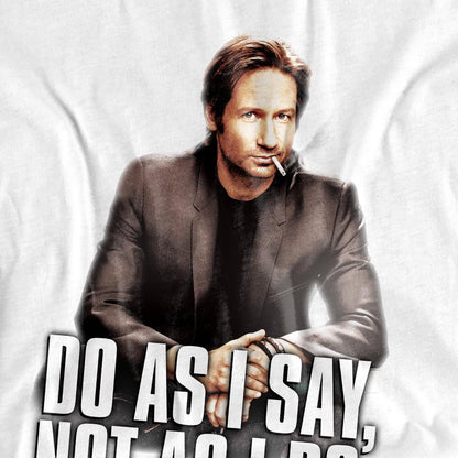 White - Back - Californication Unisex Adult Do As I Say T-Shirt