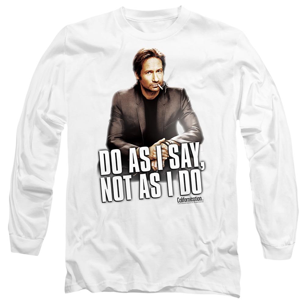 White - Side - Californication Unisex Adult Do As I Say T-Shirt