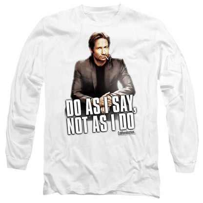 White - Side - Californication Unisex Adult Do As I Say T-Shirt