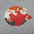 Heather Grey - Side - Pepsi Mens Santa Claus T-Shirt