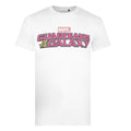 White - Front - Guardians Of The Galaxy Mens Text Logo T-Shirt