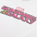 White - Side - Guardians Of The Galaxy Mens Text Logo T-Shirt