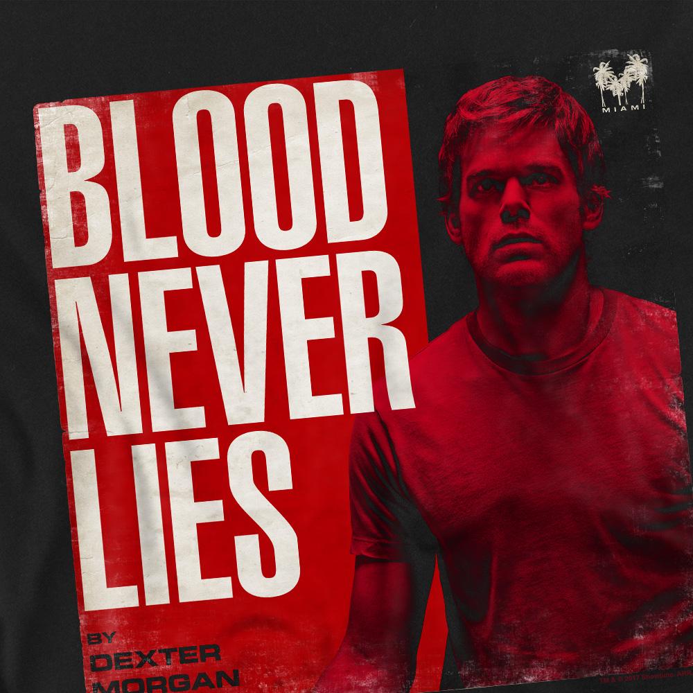 Black - Back - Dexter Unisex Adult Cover T-Shirt